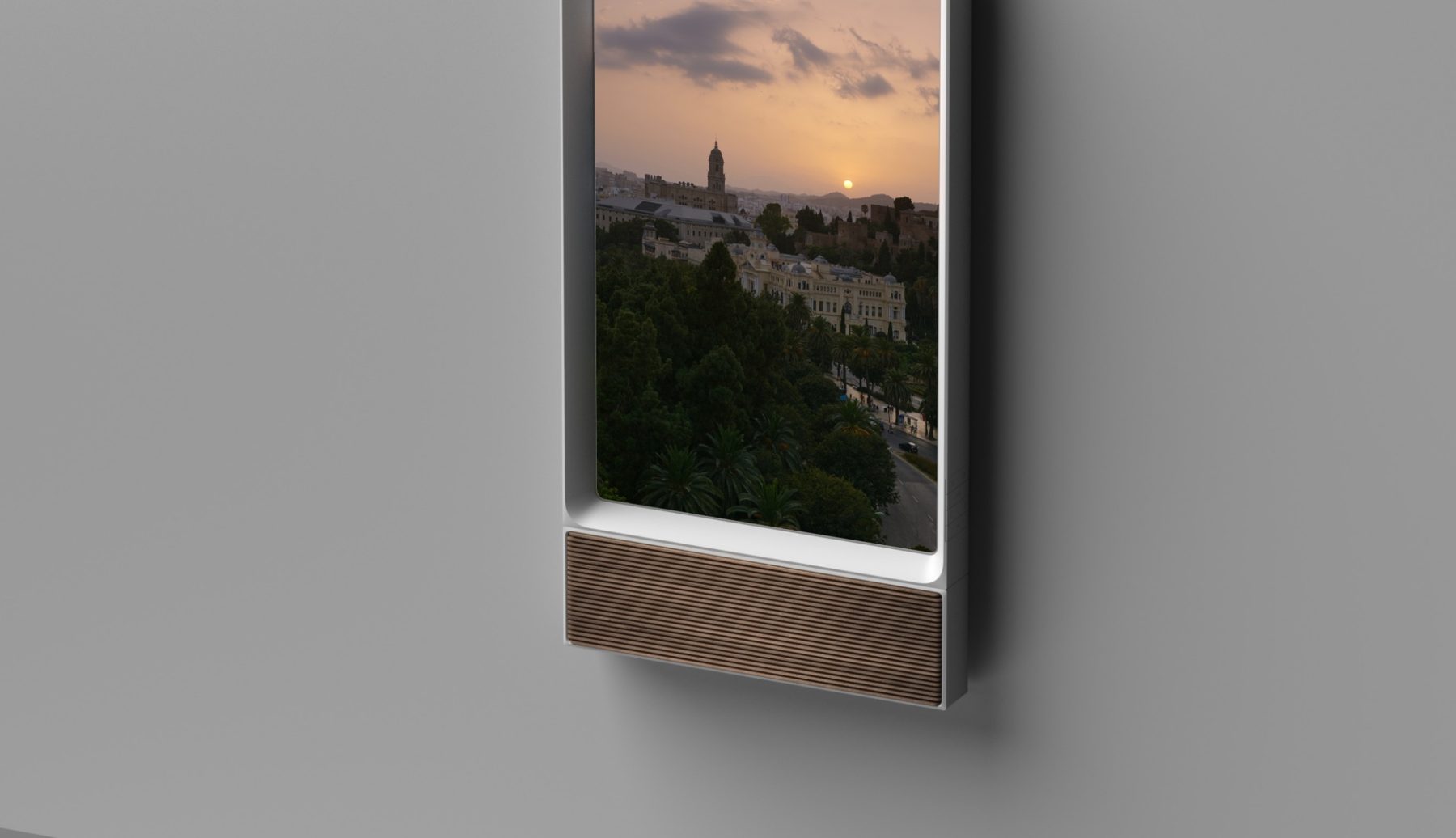 Wood Speaker Boxを付けたAtmoph Window