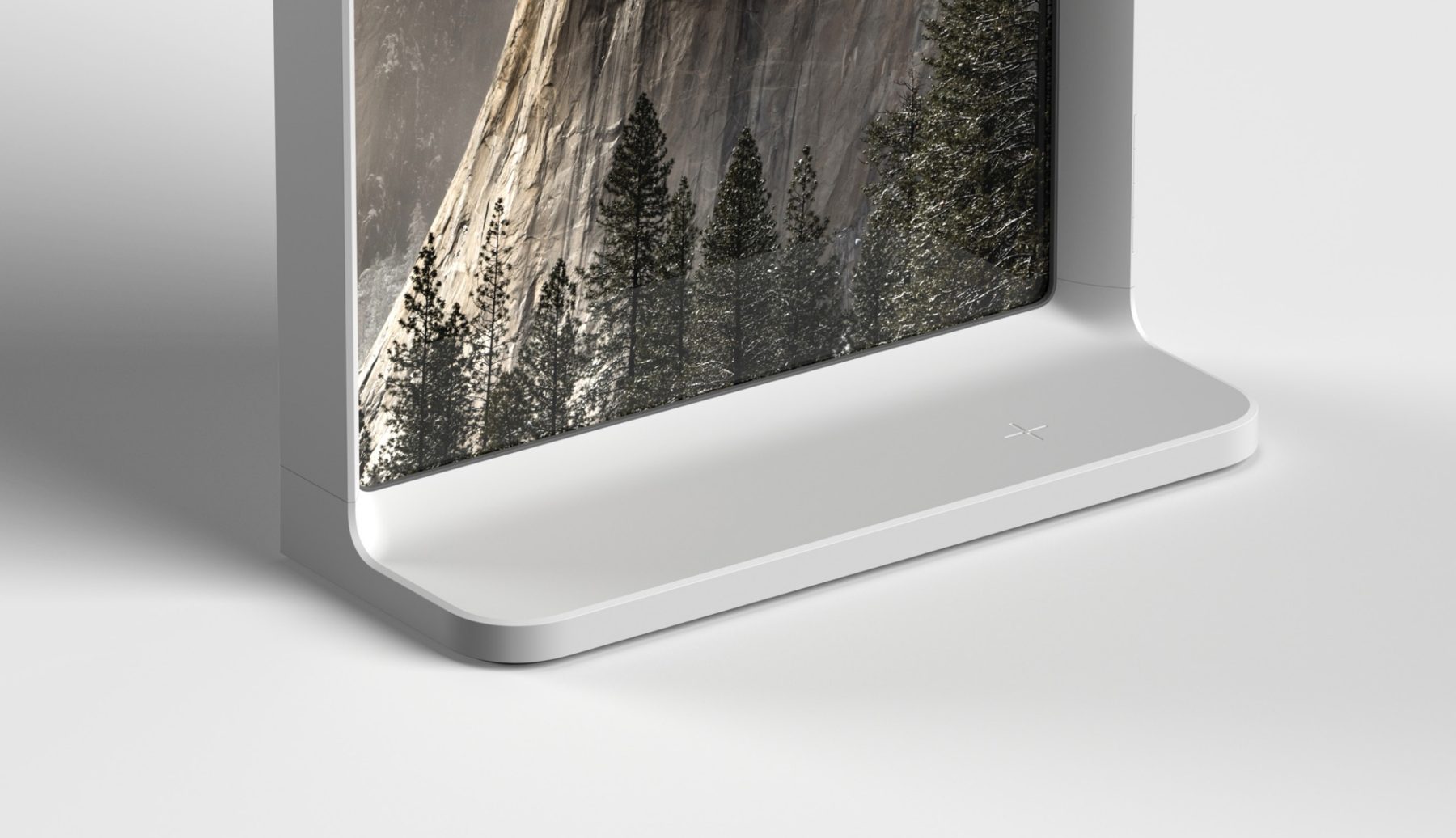 ワイヤレス充電マーク付きの窓台 Charging Sill